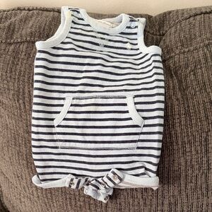 Ralph Lauren Striped Navy and White Bodysuit